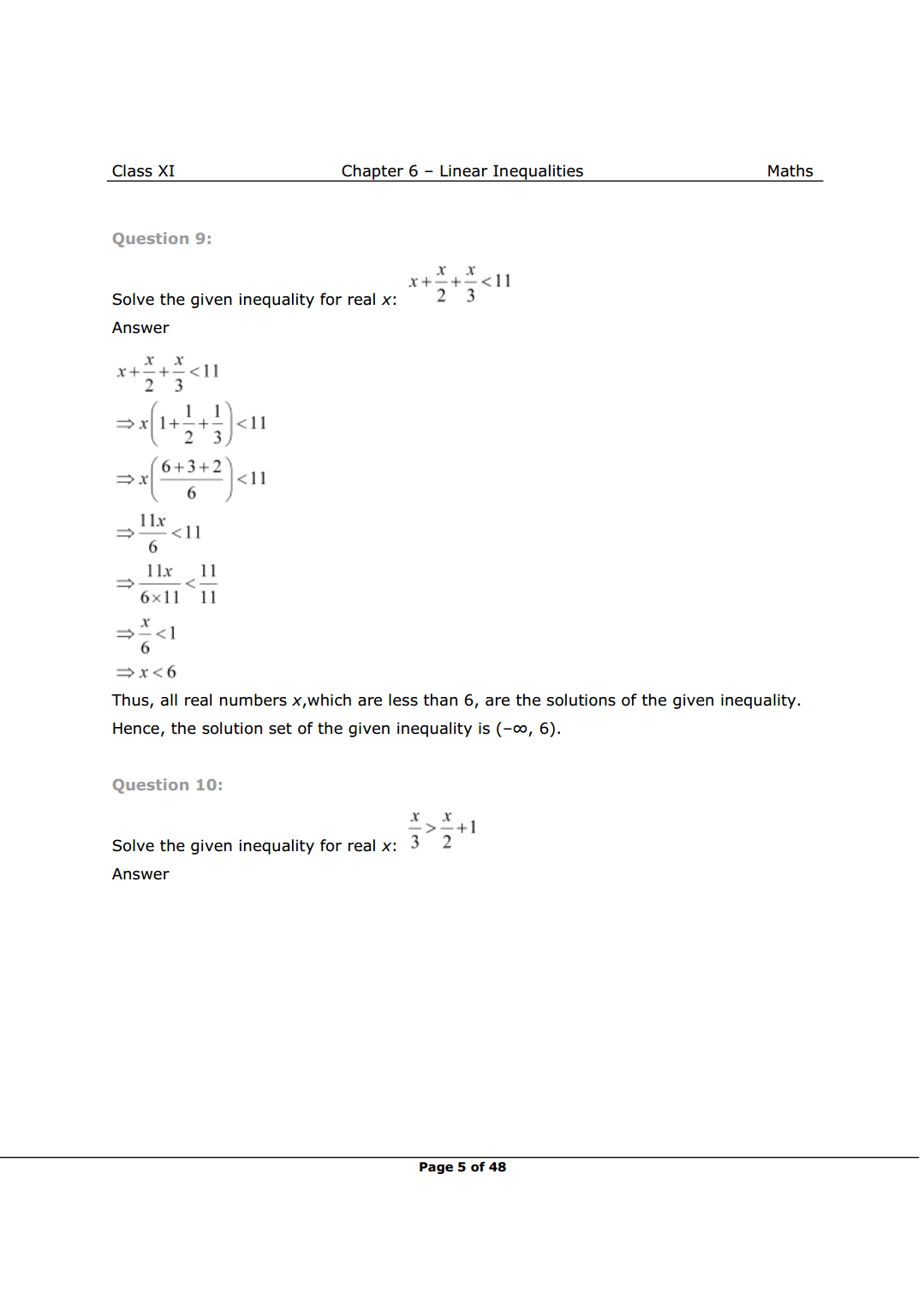 Class 11 Maths Chapter 6 Exercise 6.1 Solutions Image 5