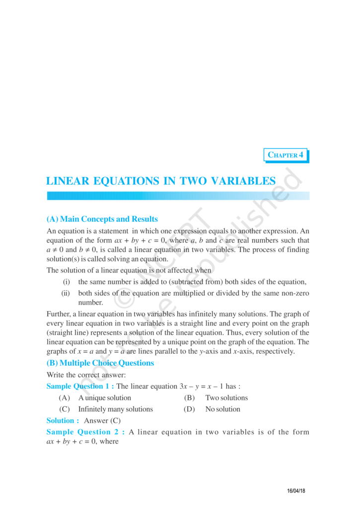 NCERT Exemplar Class 9 Maths Chapter 4 Image 1