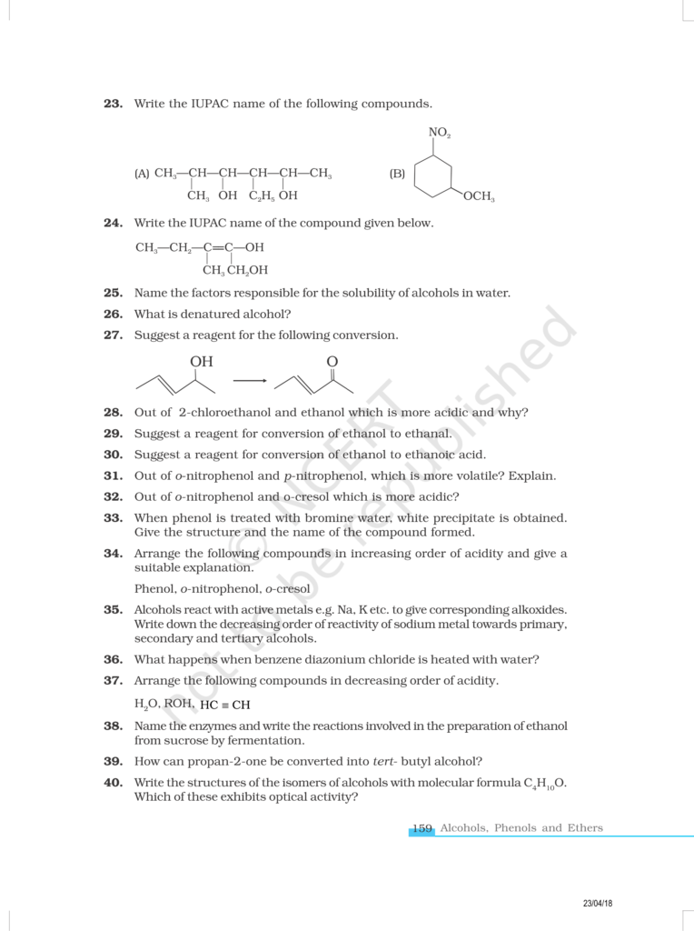 NCERT Exemplar Class 12 Chemistry Chapter 11 Image 6